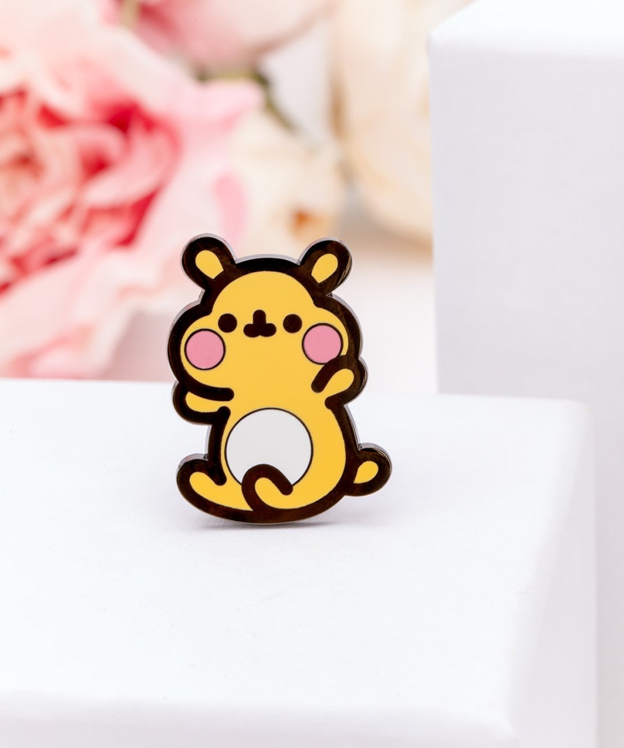 JinSheu Cheek The Hamster Pin Pins, Patches & Keychains