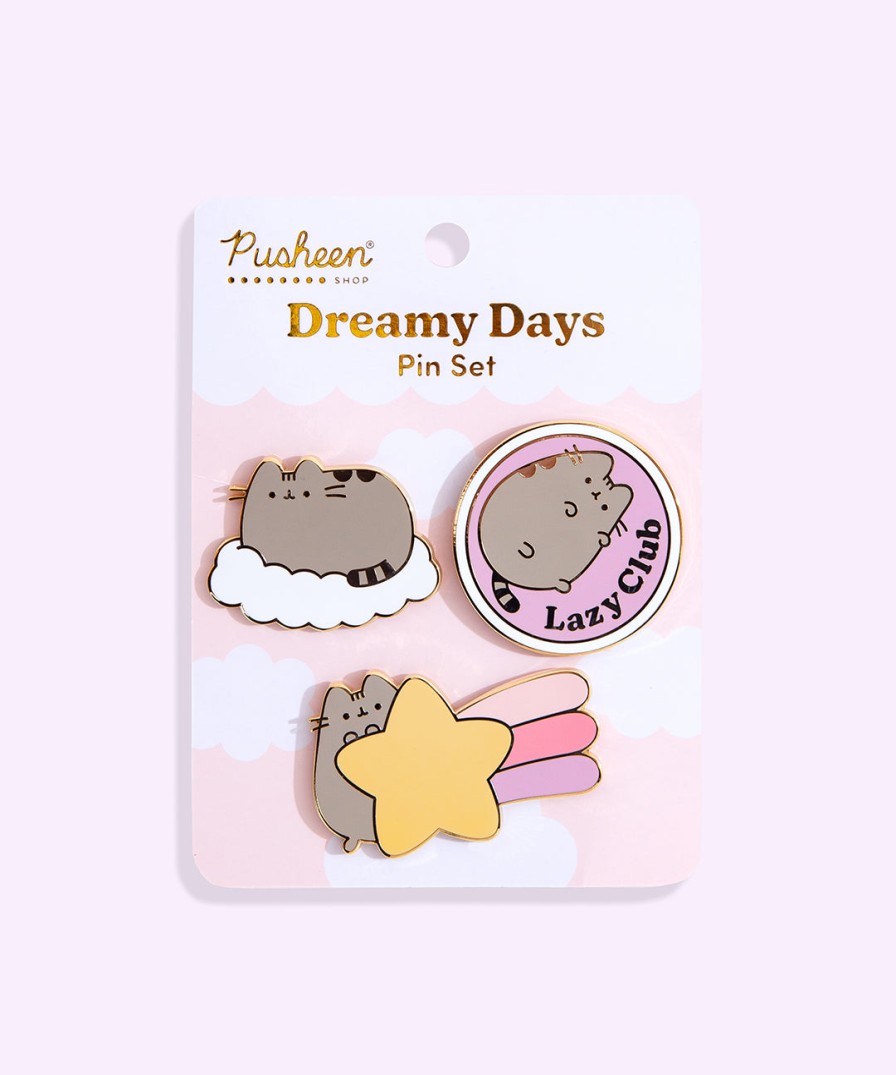 JinSheu Pusheen Dreamy Days Pin Set Pins, Patches & Keychains