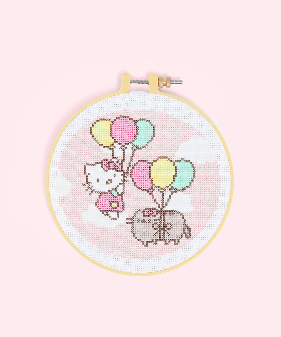 Stitch & Story Hello Kitty® X Pusheen® Cross-Stitch Kit Crafts & Games