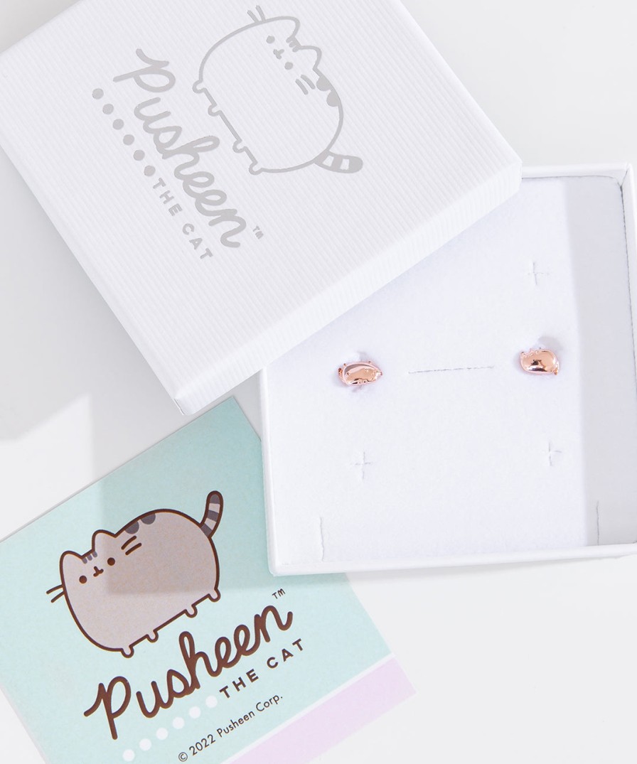 Licensed to Charm Pusheen Lazy Stud Earrings Jewelry