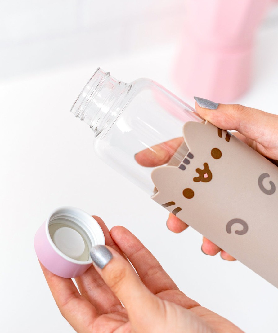 Grupo Erik Pusheen Glass Water Bottle Kitchen & Pet