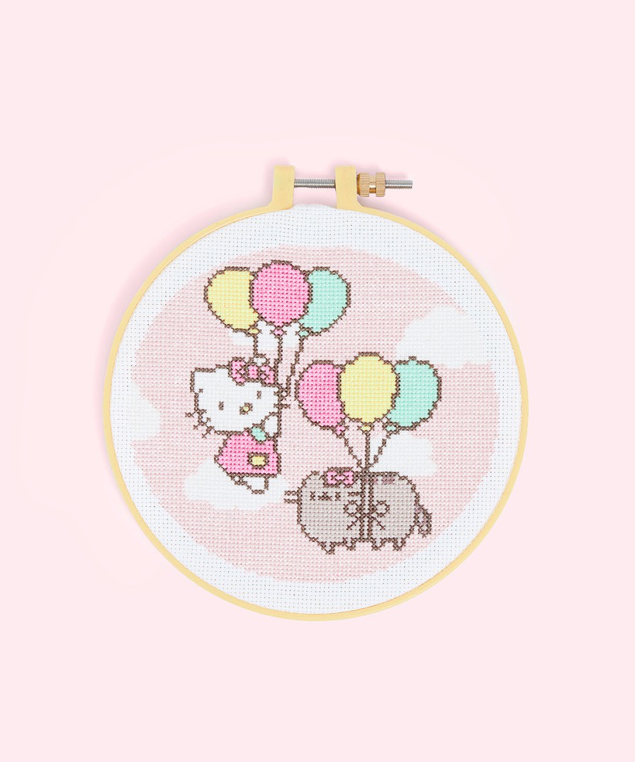 Stitch & Story Hello Kitty® X Pusheen® Cross-Stitch Kit Crafts & Games