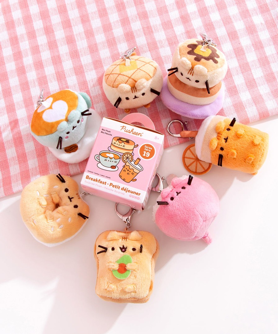 GUND Pusheen Breakfast Surprise Plush Pins, Patches & Keychains