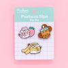 JinSheu Pusheen Sips Pin Set Pins, Patches & Keychains