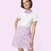 Unique Vintage Pusheen Purple Polka Dot Dress Ladies