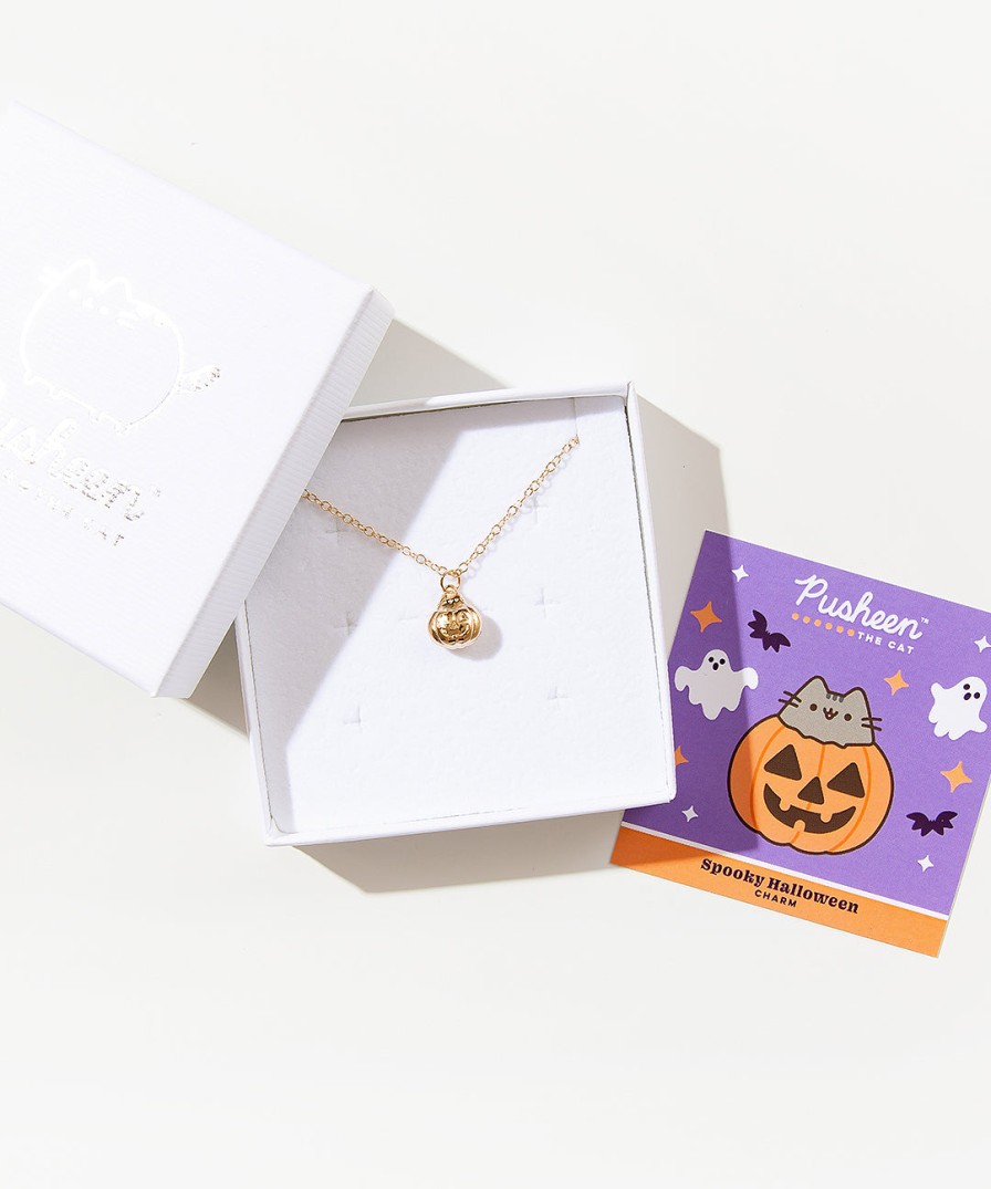 Licensed to Charm Pumpkin Pusheen Charm Necklace Jewelry