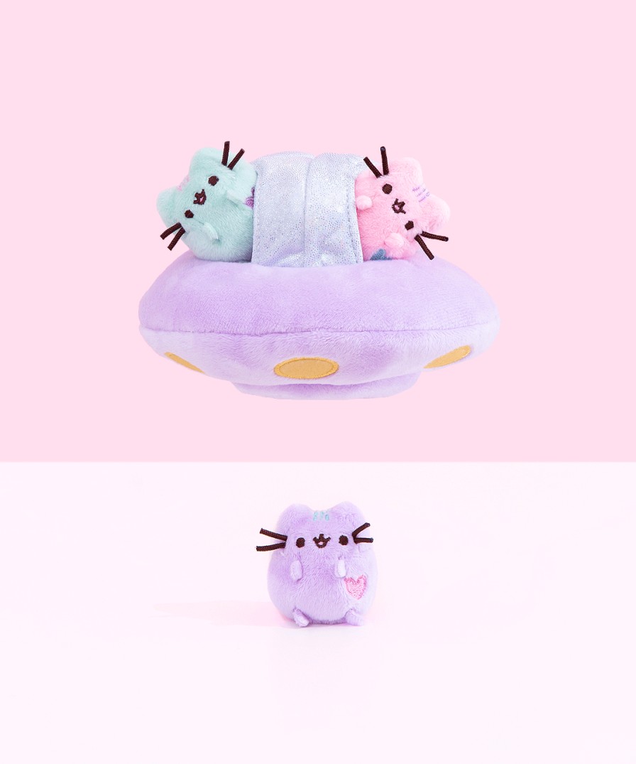 GUND Pastel Pusheen Ufo Collector Set Plush & Squisheens