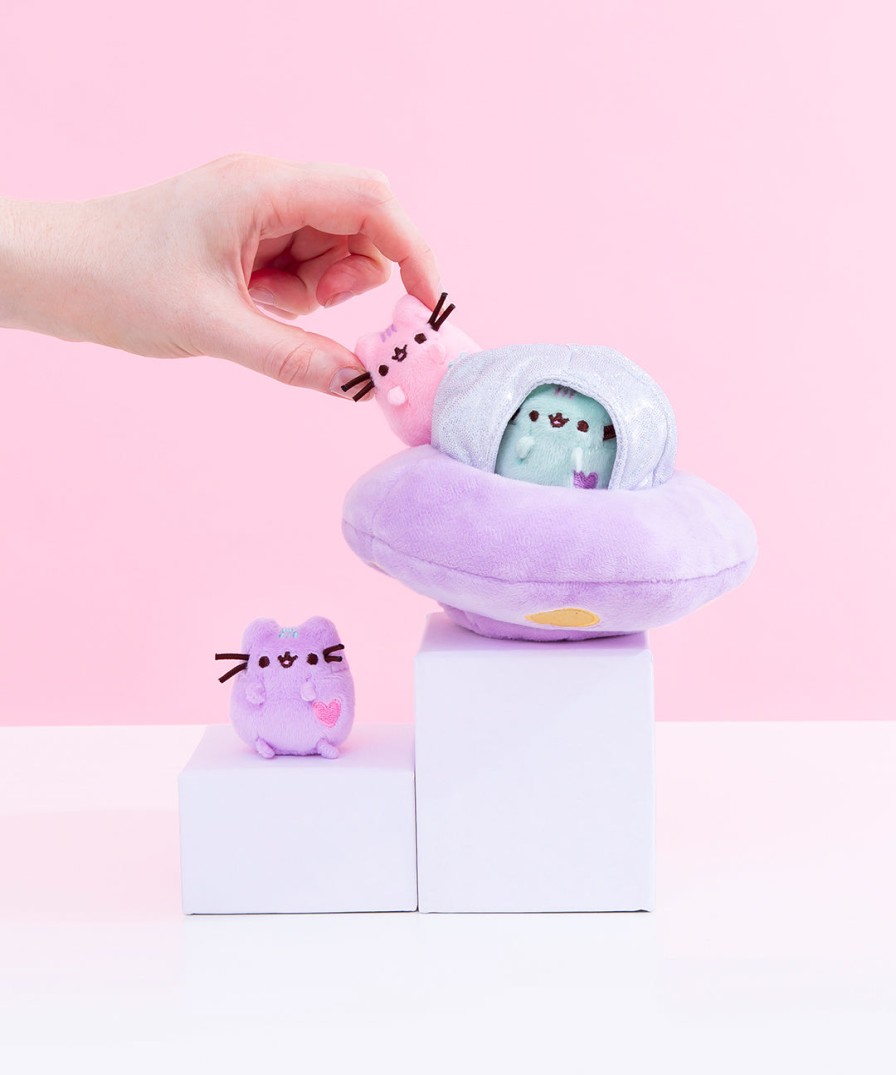 GUND Pastel Pusheen Ufo Collector Set Plush & Squisheens