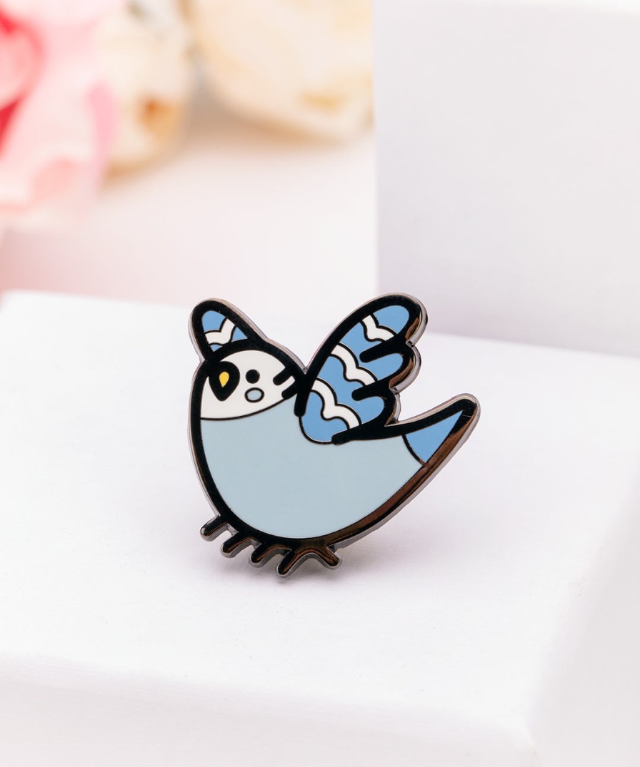 JinSheu Bo The Parakeet Pin Pins, Patches & Keychains